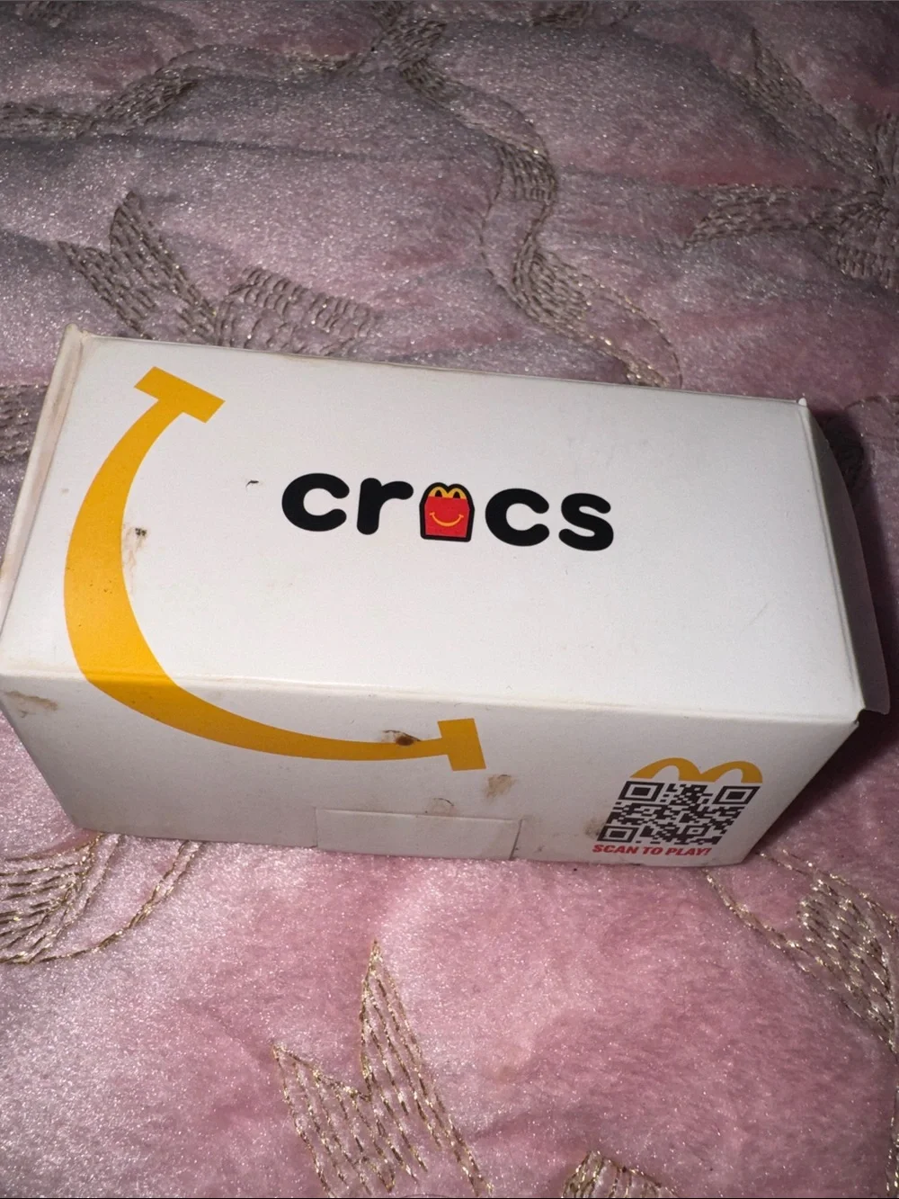 CROCS McDonald’s Kids White, Red & Yellow Smiley CROC Collectible